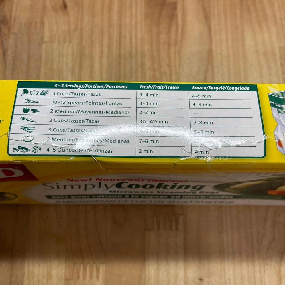 Glad SimplyCooking Microwave Steaming Bags 10 Count 9.13 x 5.55 x 3.93 Inch